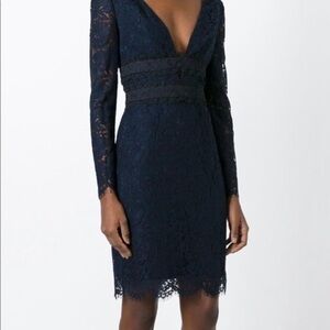Diane Von Furstenberg V-neck blue dress​​​
